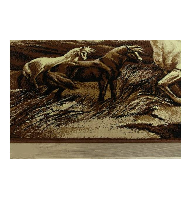 Koberec Makata - Koníky, béžový