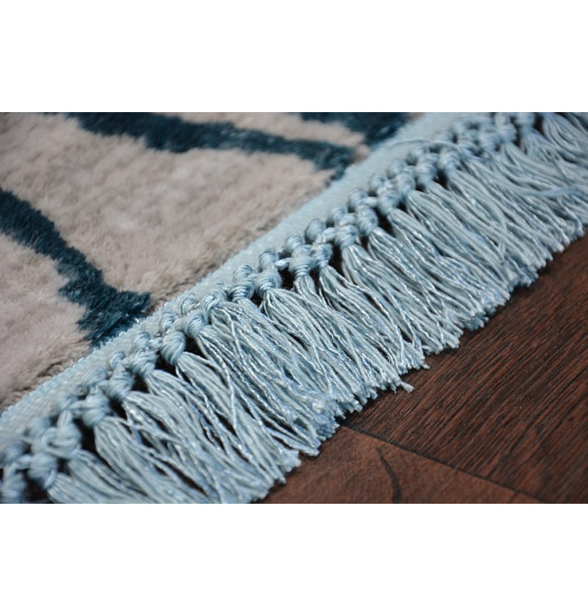 Koberec MANYAS 195AA Šedý/Modrý