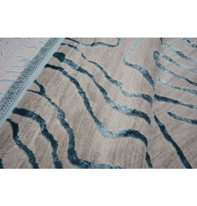 Koberec MANYAS 195AA Šedý/Modrý