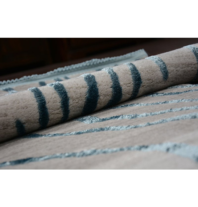 Koberec MANYAS 195AA Šedý/Modrý