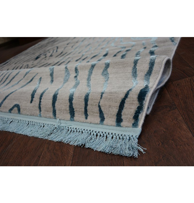 Koberec MANYAS 195AA Šedý/Modrý