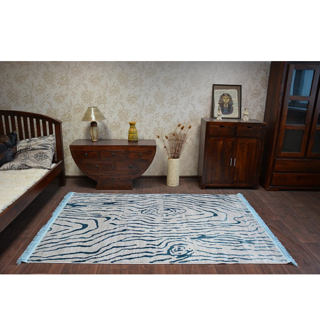 Koberec MANYAS 195AA Šedý/Modrý