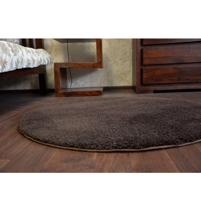 Koberec Micro fiber soft shaggy hnědý