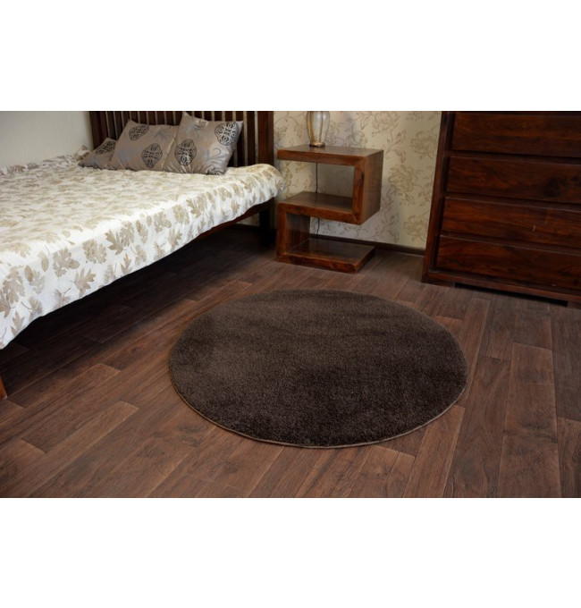 Koberec Micro fiber soft shaggy hnědý