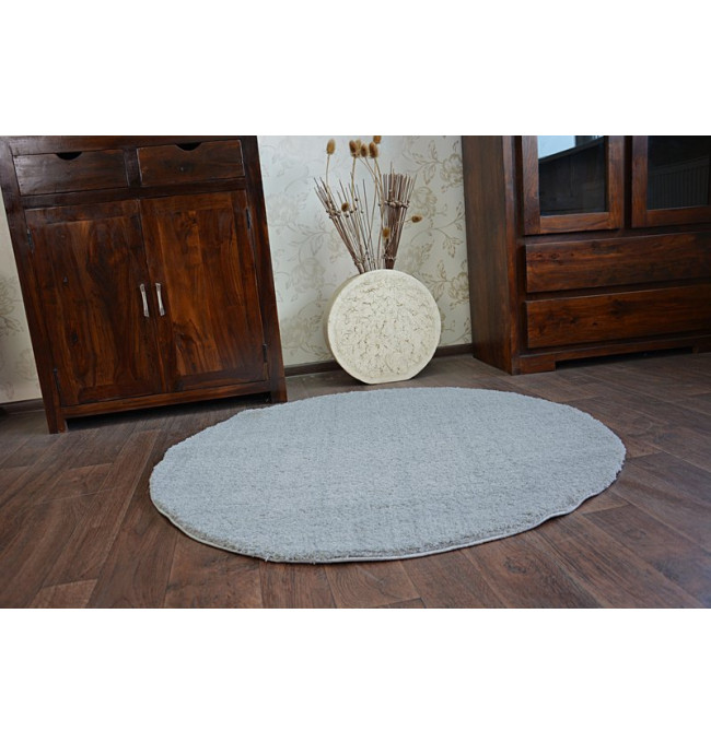 Koberec Micro fiber soft shaggy stříbrný