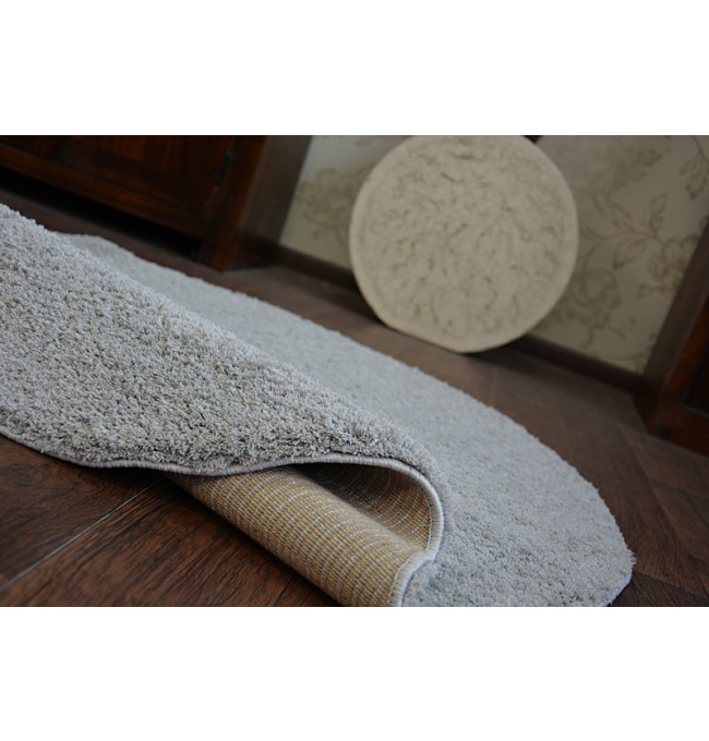 Koberec Micro fiber soft shaggy stříbrný