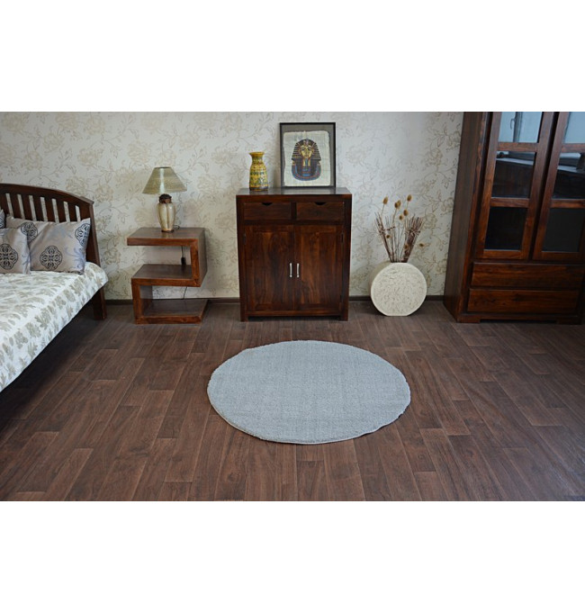 Koberec Micro fiber soft shaggy stříbrný