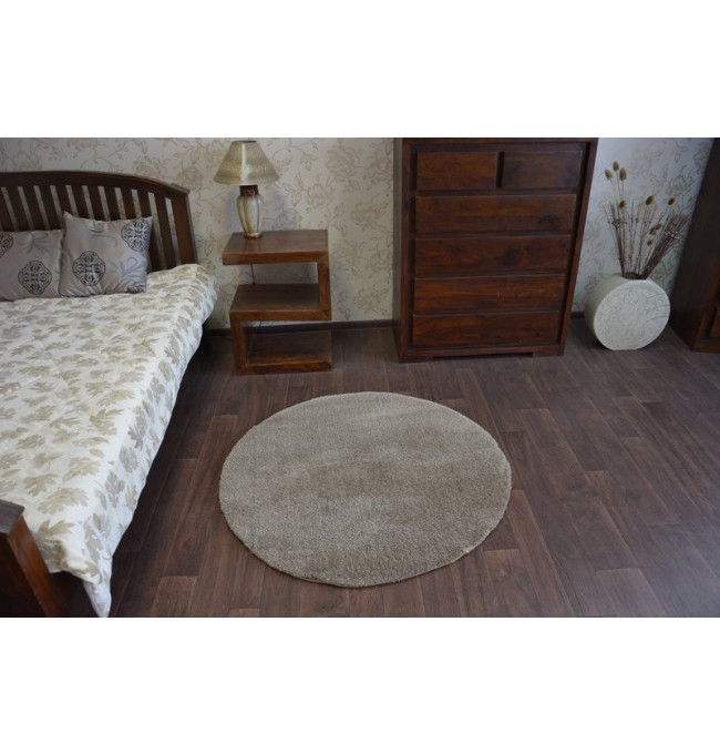 Koberec Micro fiber soft shaggy tmavý bež