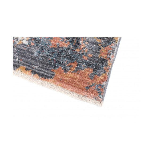 Koberec MYSTIC 3082B tmavě šedý / světle modrý