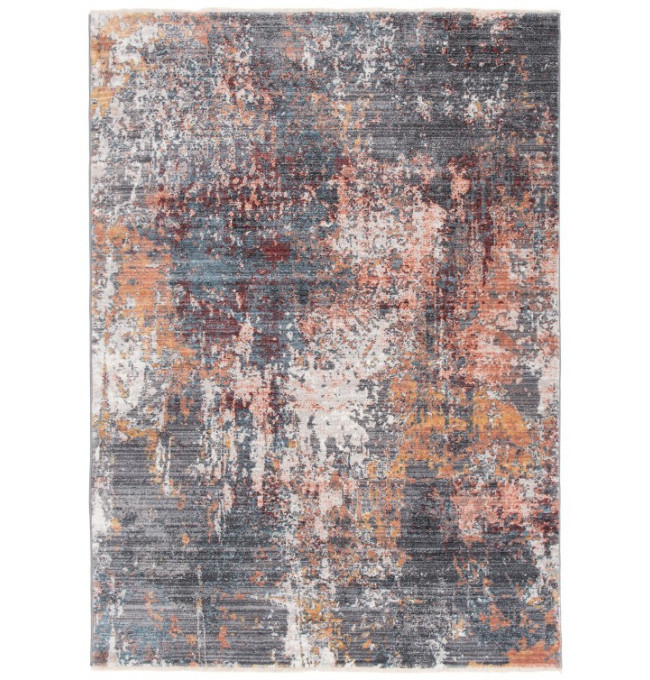 Koberec MYSTIC 3082B tmavě šedý / světle modrý