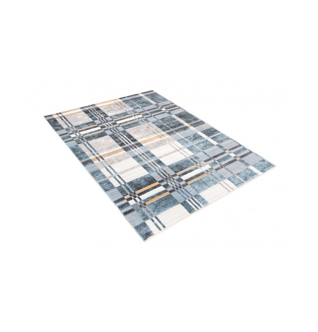 Koberec MYSTIC 3545B tmavě modrý / světle modrý