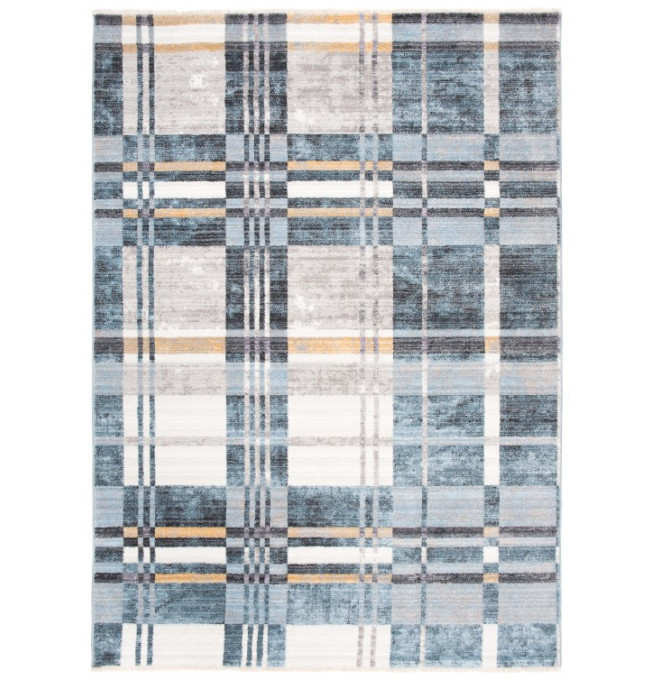 Koberec MYSTIC 3545B tmavě modrý / světle modrý