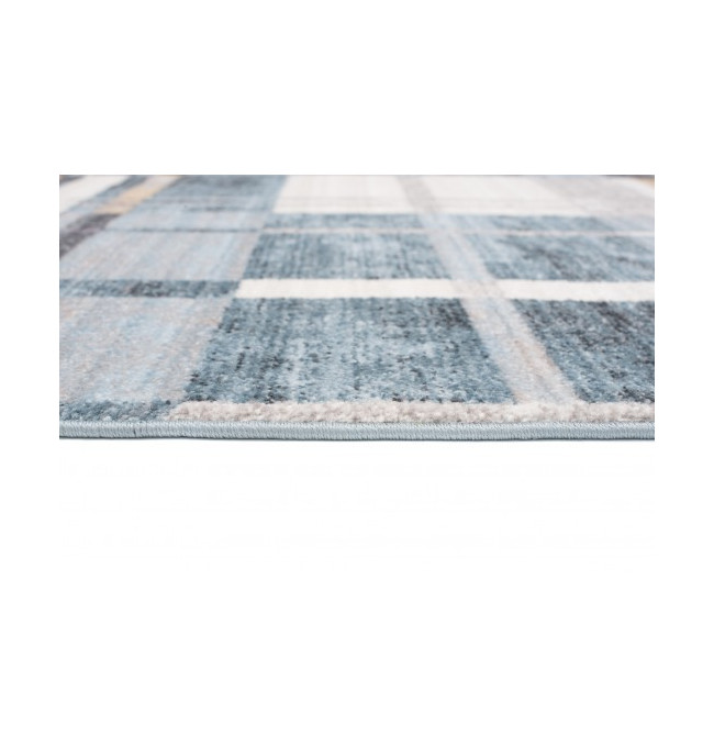 Koberec MYSTIC 3545B tmavě modrý / světle modrý