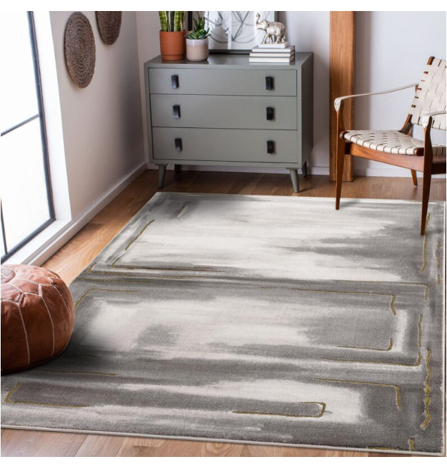 Koberec Noa 9261 šedý / zlatý