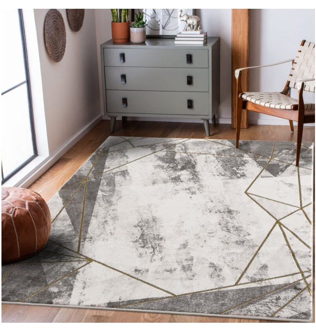 Koberec Noa 9294 šedý / zlatý