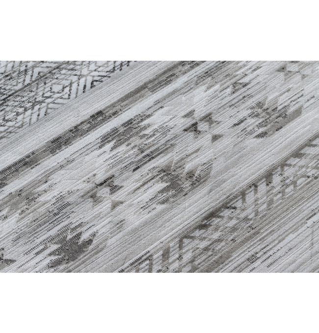 Koberec NOBIS 84245 stříbrný- ZYGZAG