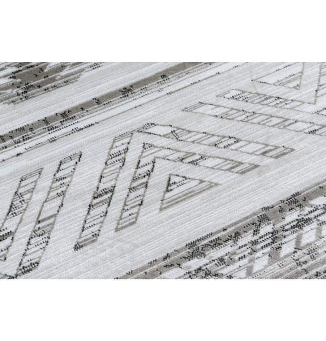 Koberec NOBIS 84245 stříbrný- ZYGZAG