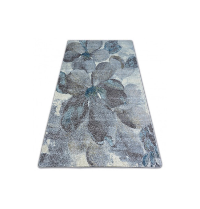 Koberec NORDIC květiny šedý/braz FD291