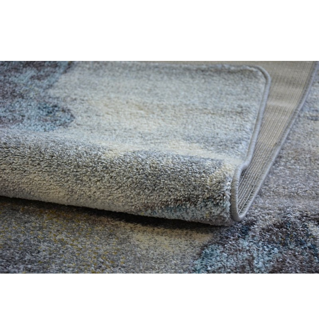 Koberec NORDIC květiny šedý/braz FD291