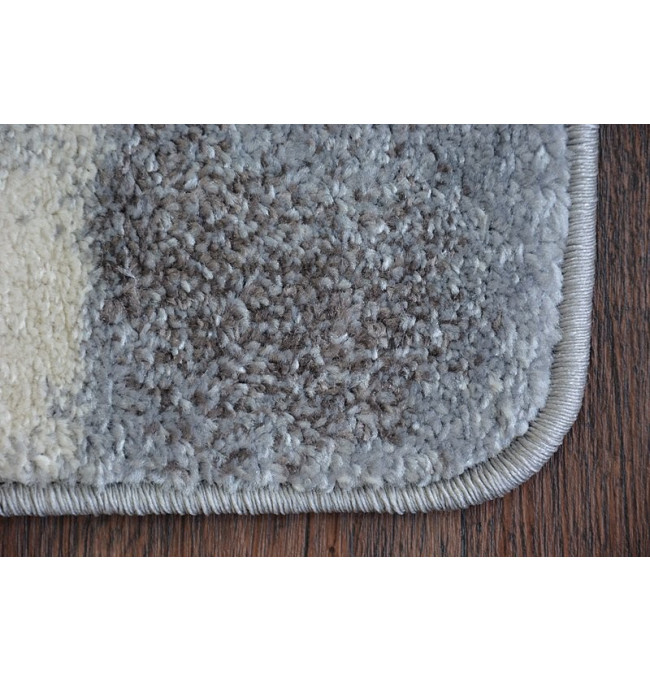 Koberec NORDIC květiny šedý/braz FD291