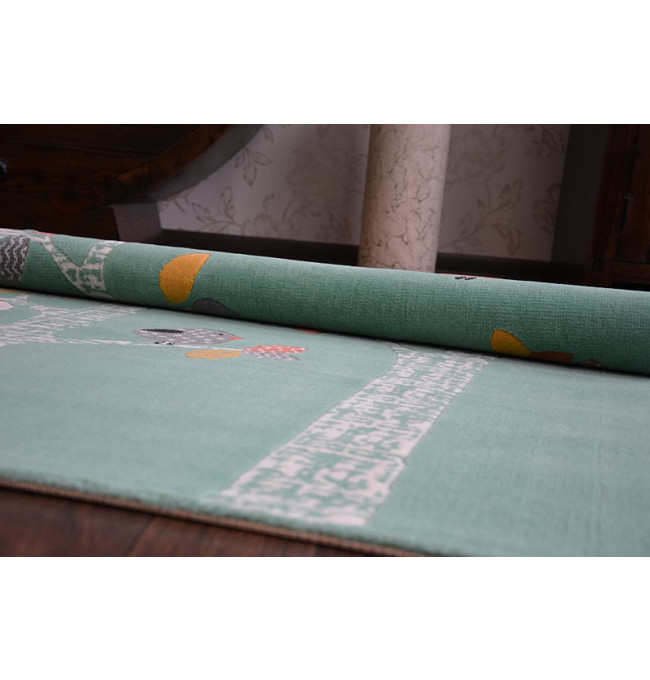 Koberec PASTEL 18405/043 - Ptáčci zelený