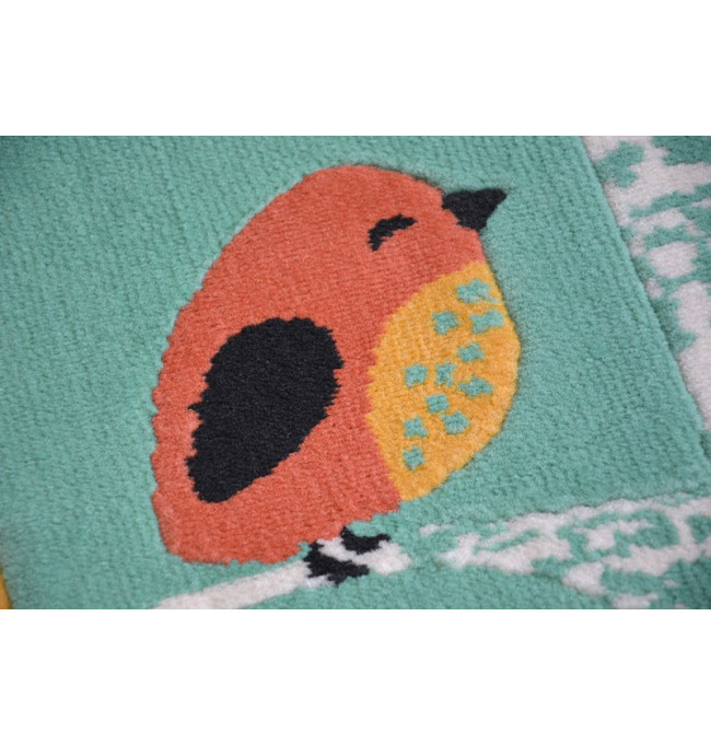 Koberec PASTEL 18405/043 - Ptáčci zelený