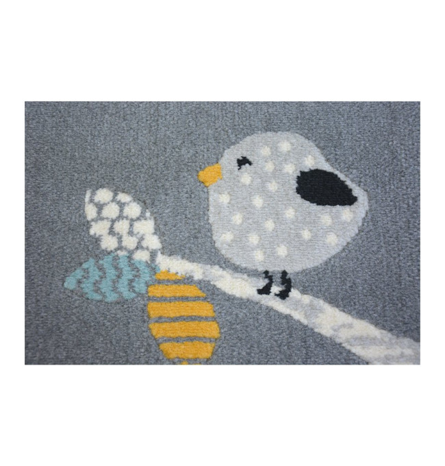 Koberec PASTEL 18405/072 -Ptáčci šedý