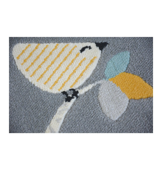 Koberec PASTEL 18405/072 -Ptáčci šedý
