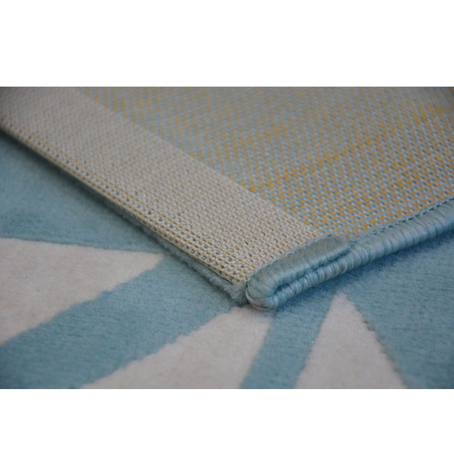 Koberec PASTEL 18411/032 - Lodičky tyrkys / krém / šedý / zlatý