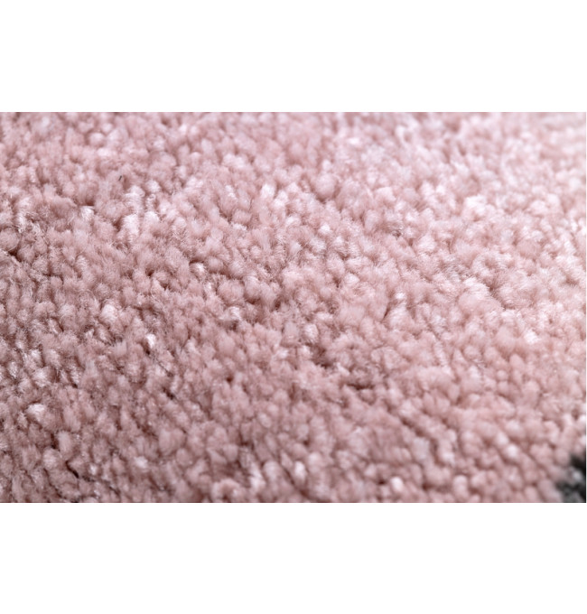 Koberec PETIT ELEPHANT Slůně HVĚZDY kruh růžový