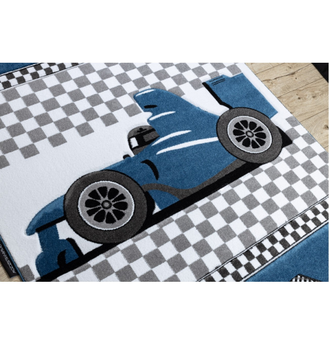 Koberec PETIT RACE FORMULE 1 AUTO nebeský