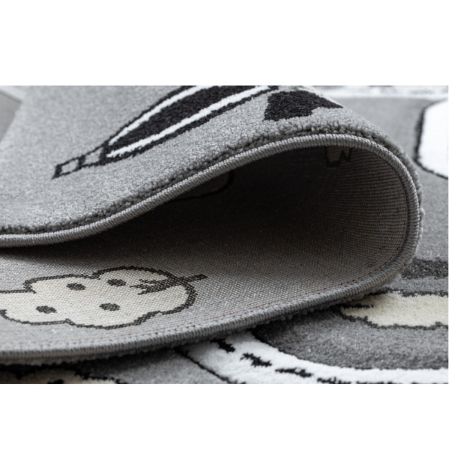 Koberec PETIT TOWN MĚSTO ULICE šedý