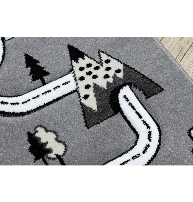 Koberec PETIT TOWN MĚSTO ULICE šedý