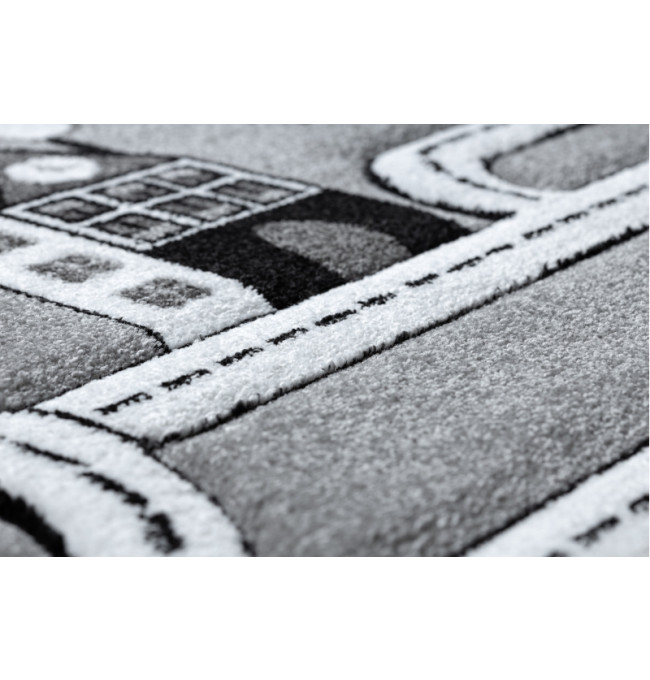 Koberec PETIT TOWN MĚSTO ULICE šedý