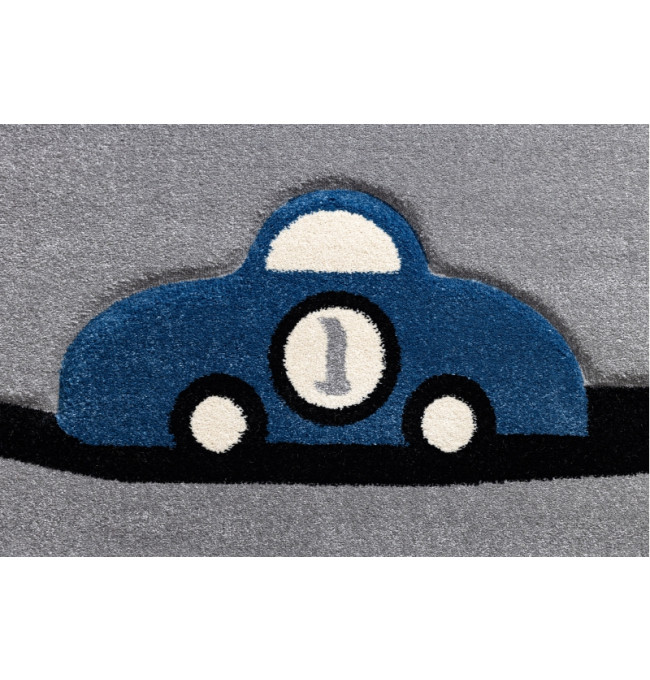 Koberec PETIT TOYS HRAČKY AUTA šedý