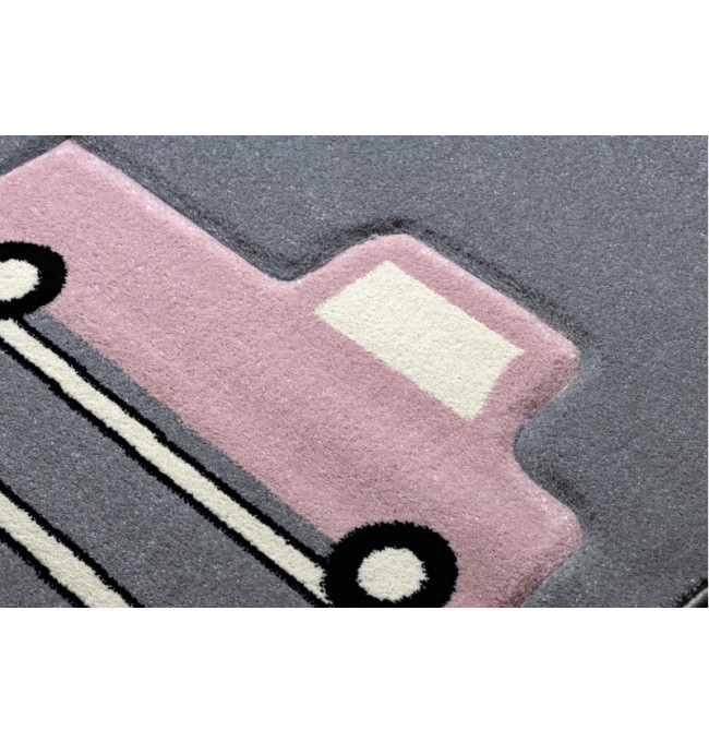 Koberec PETIT TOYS HRAČKY AUTA šedý