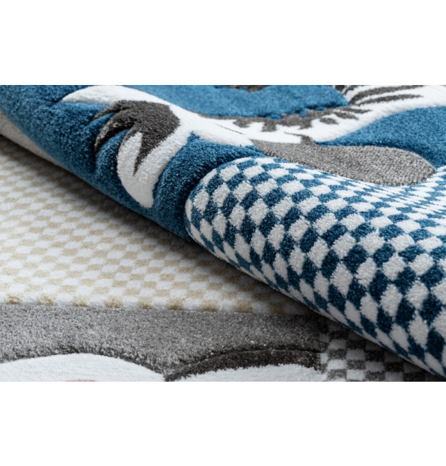 Koberec PETIT ZOO ZVÍŘÁTKA krém / šedý