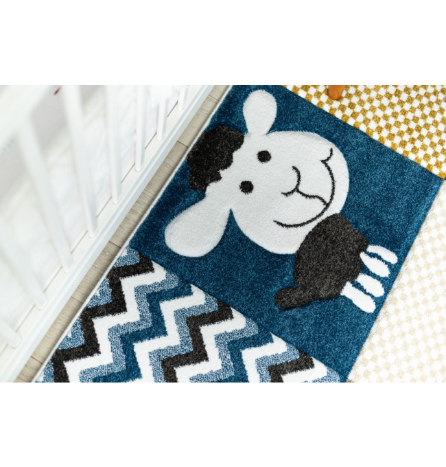 Koberec PETIT ZOO ZVÍŘÁTKA krém / šedý