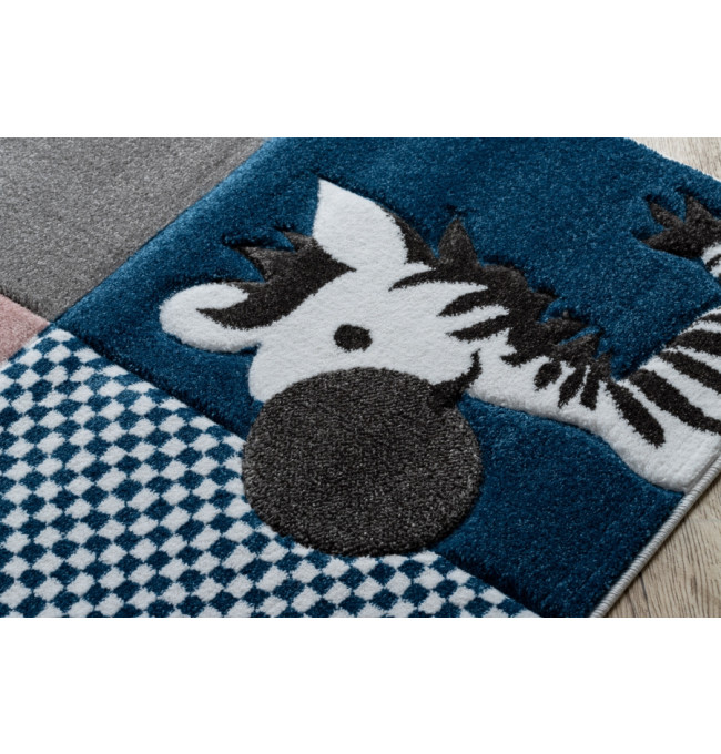 Koberec PETIT ZOO ZVÍŘÁTKA krém / šedý