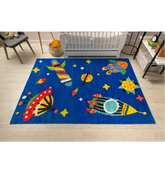 Koberec PLAY Vesmír rakety planety G3420-1 nebeský