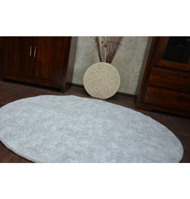 Koberec POZZOLANA stříbrný kruh