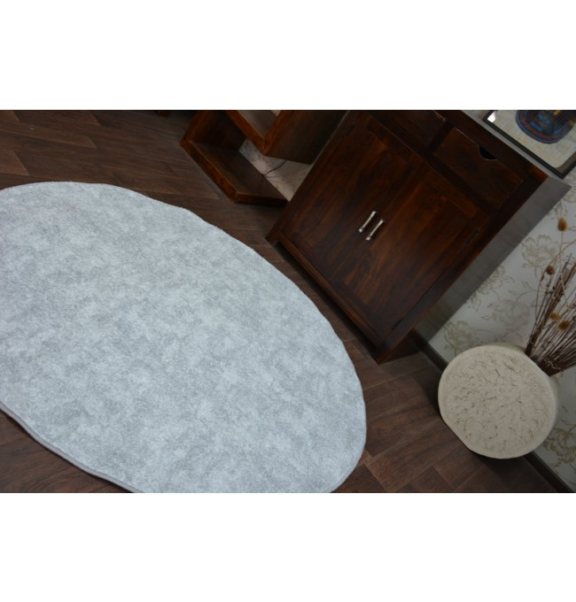 Koberec POZZOLANA stříbrný kruh