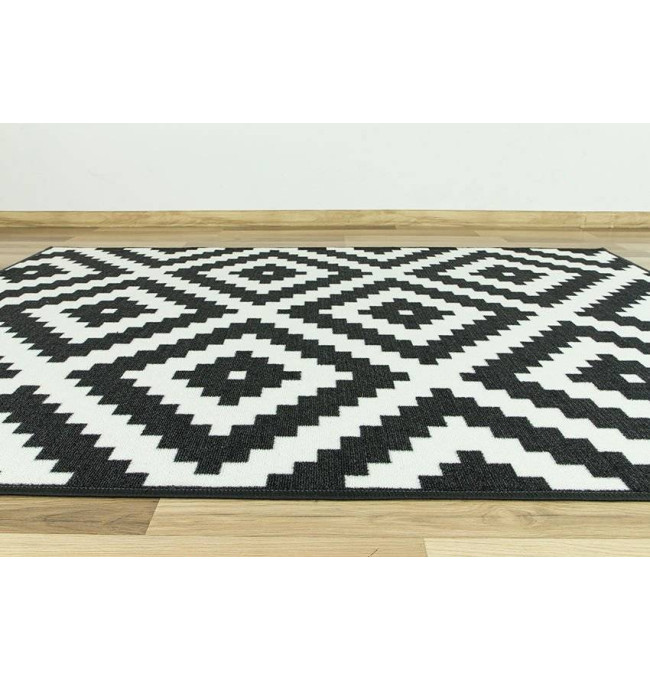 Protiskluzový koberec Romby černý