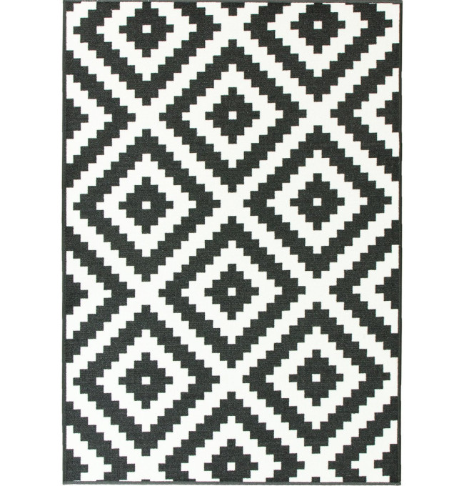 Protiskluzový koberec Romby černý