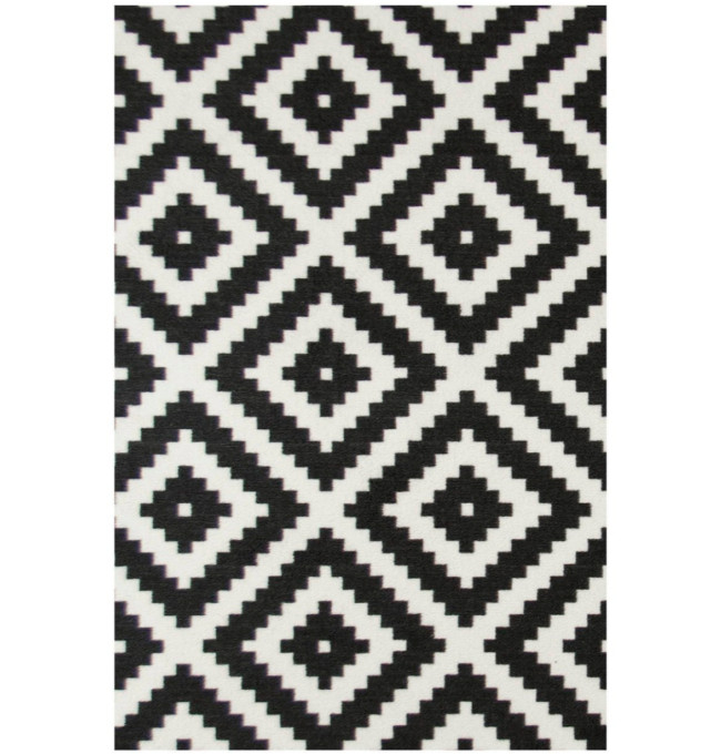 Koberec Romby černý