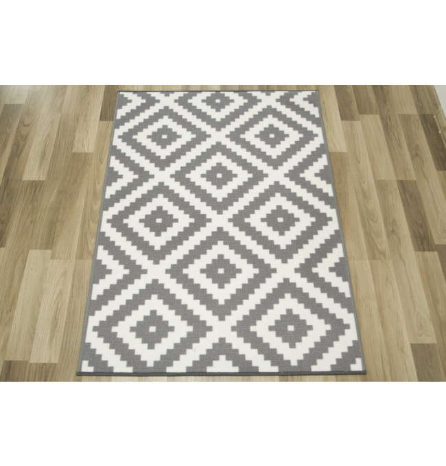 Koberec Romby šedý