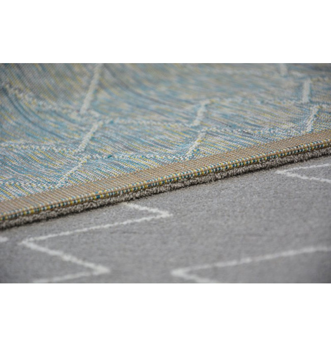 Koberec SENSE Micro 81249 ETNO Cik Cak stříbrný/bílý