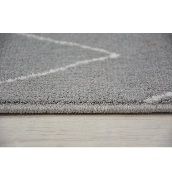 Koberec SENSE Micro 81249 ETNO Cik Cak stříbrný/bílý