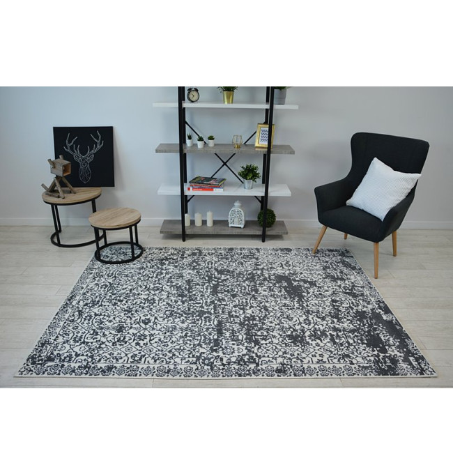 Koberec SENSE Micro 81260 VINTAGE bílý/antracit