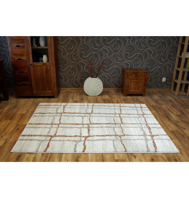 Koberec Shadow 9359 cream / rust